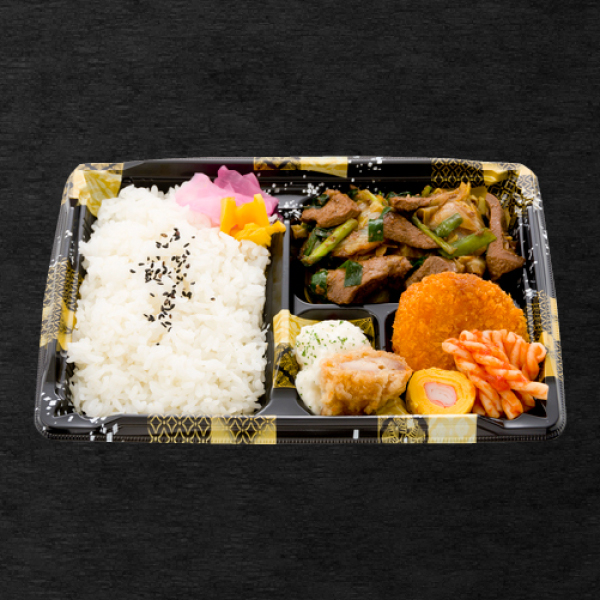 焼肉たっちゃん　レバニラ炒め弁当 