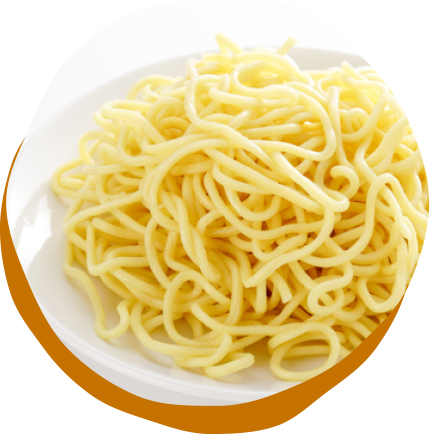 焼肉たっちゃん　Point03　コシのあるそばを使用